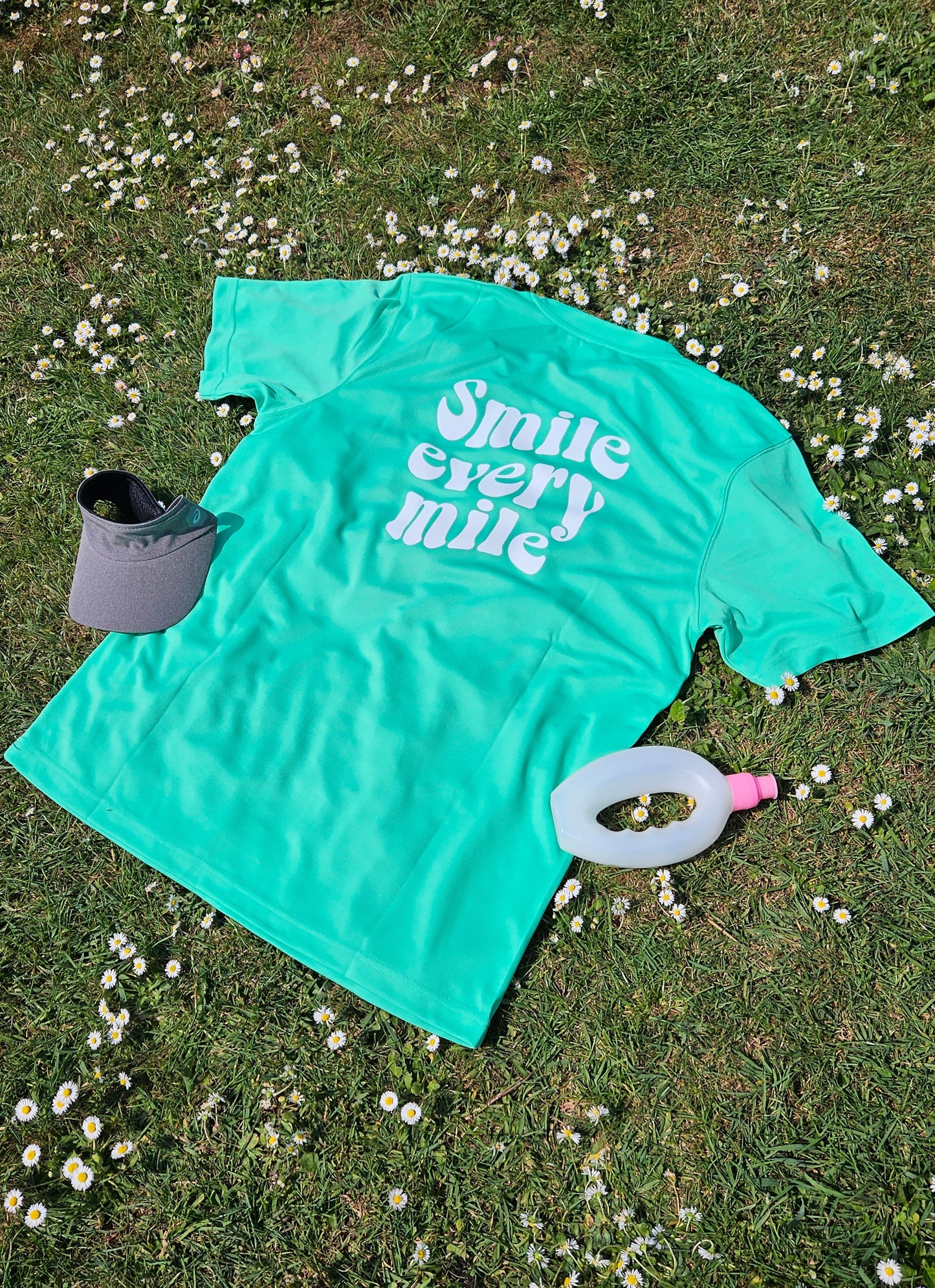 Smile Every Mile T-Shirt - Sour Green