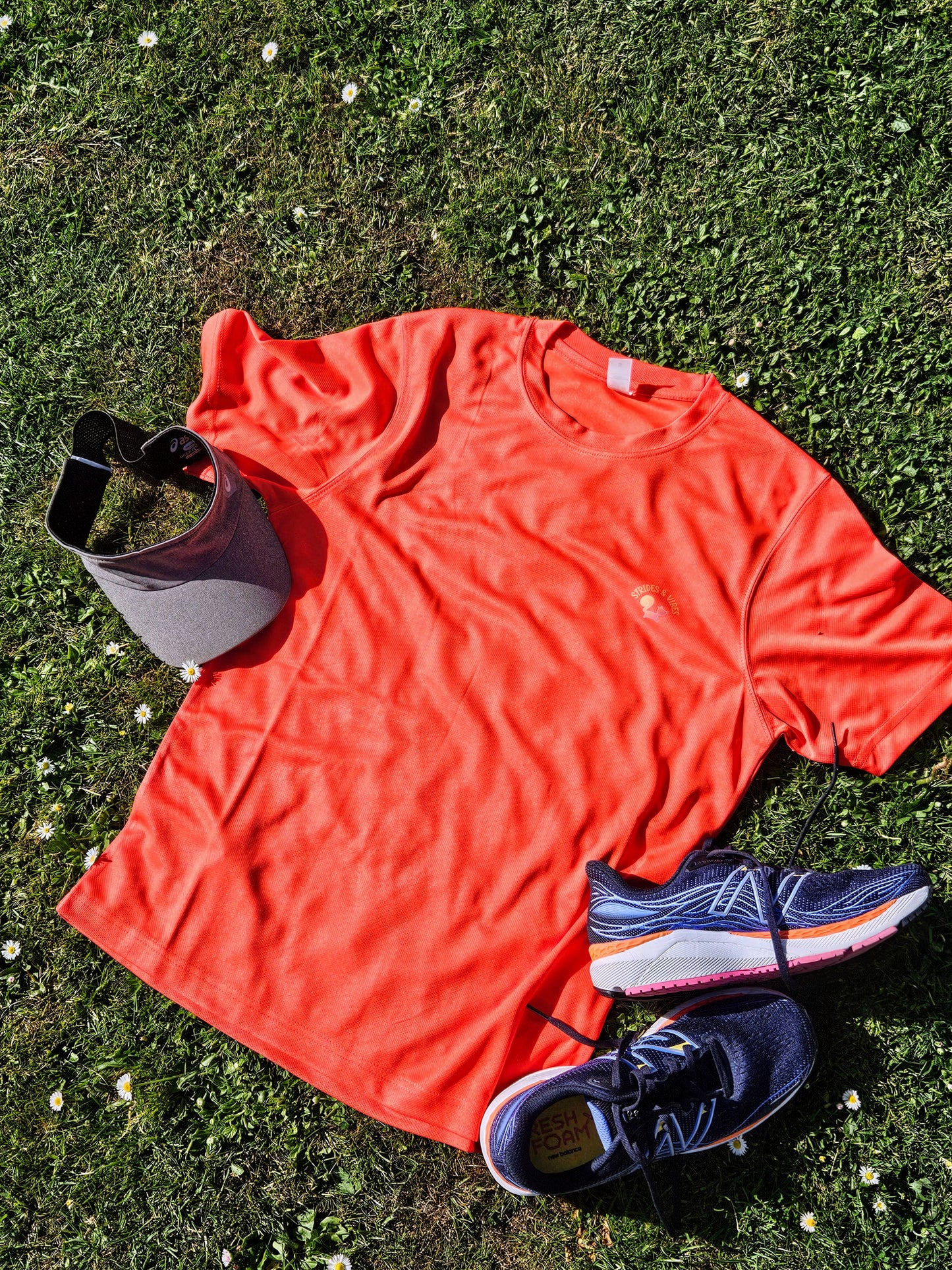 Slow, Steady and Smiling T-Shirt - Orange Flame