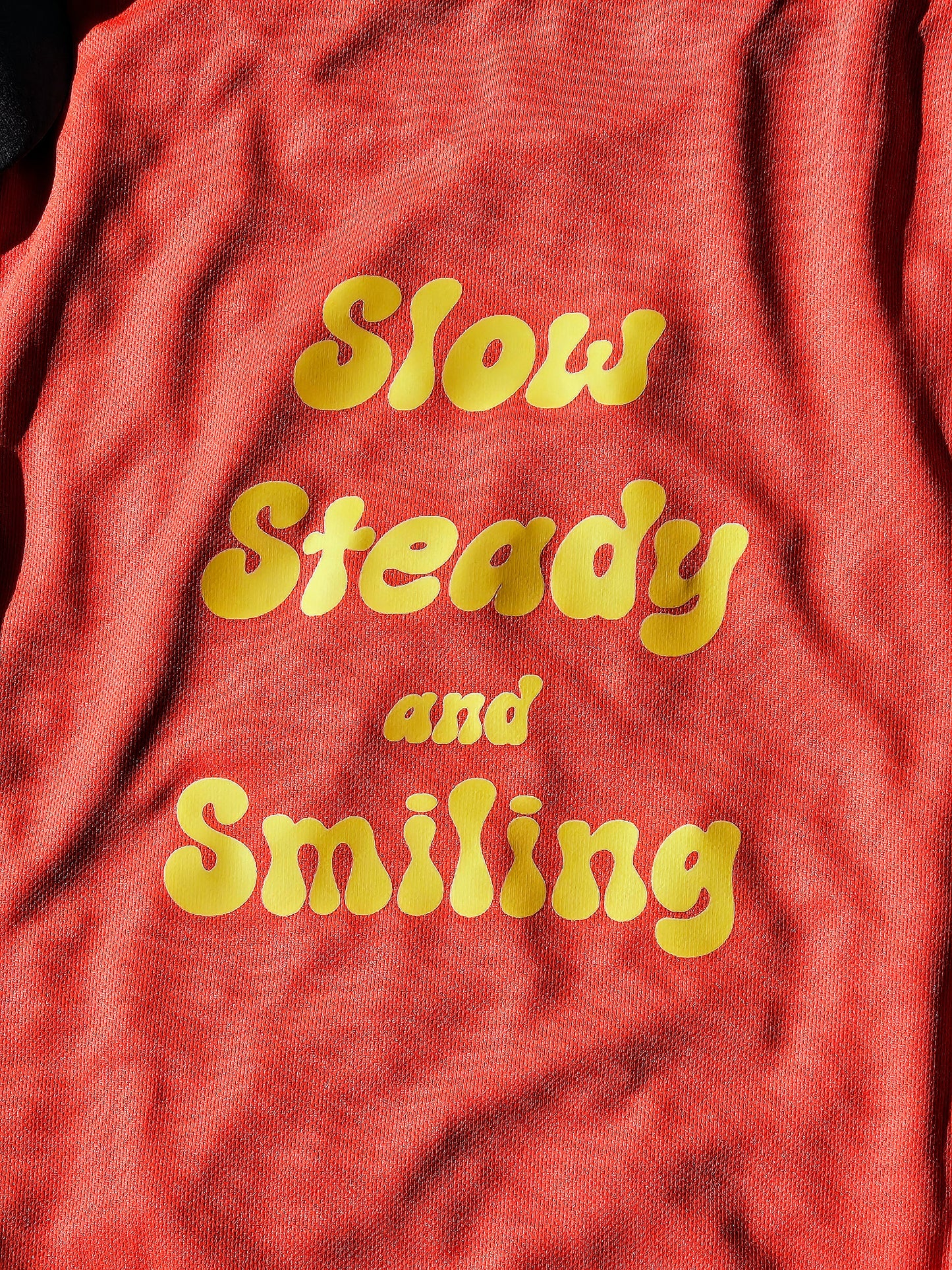 Slow, Steady and Smiling T-Shirt - Orange Flame