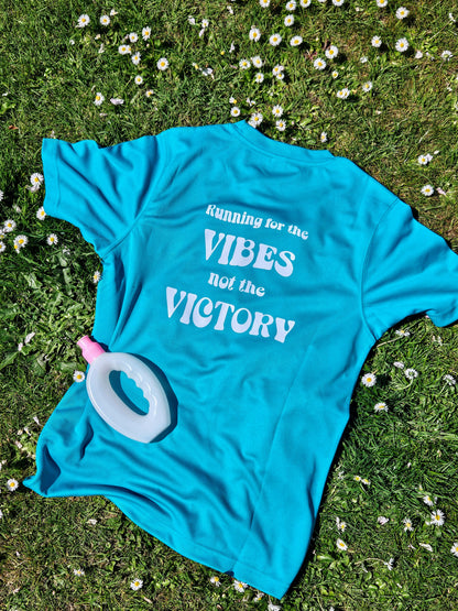 Vibes Not Victory T-Shirt - Turquoise