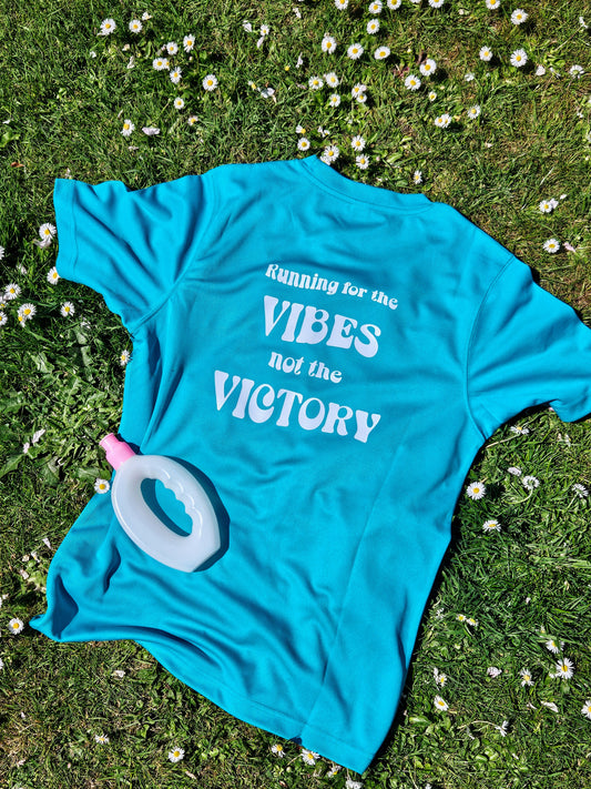 Vibes Not Victory T-Shirt - Turquoise