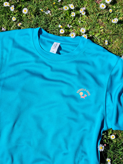 Vibes Not Victory T-Shirt - Turquoise