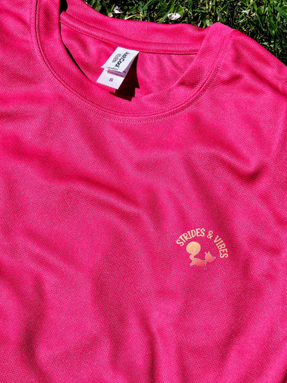 Vibes Not Victory T-Shirt - Hot Pink