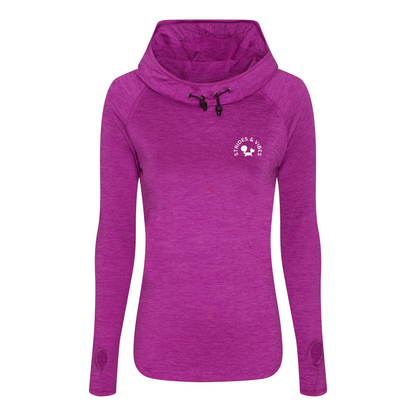 Womens Cool Activewear Cowl Neck Top