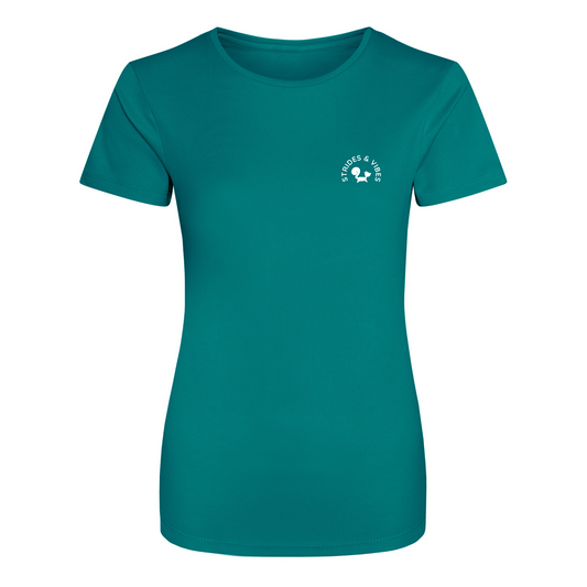 Smile Every Mile Womens Performance T-Shirt