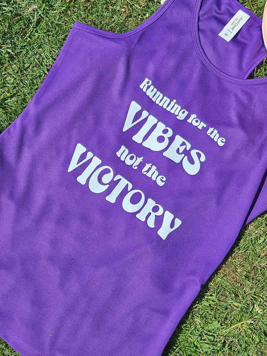 Vibes Not Victory Ladies Vest - Purple