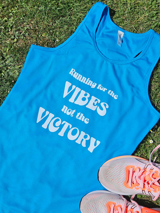 Vibes Not Victory Ladies Vest - Sapphire Blue