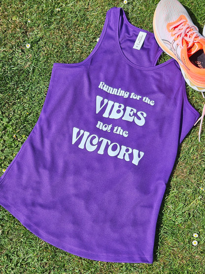 Vibes Not Victory Ladies Vest - Purple