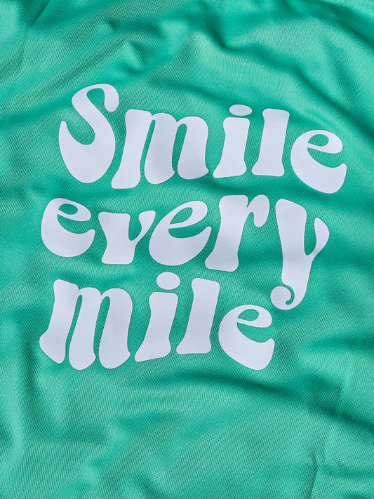 Smile Every Mile T-Shirt - Sour Green