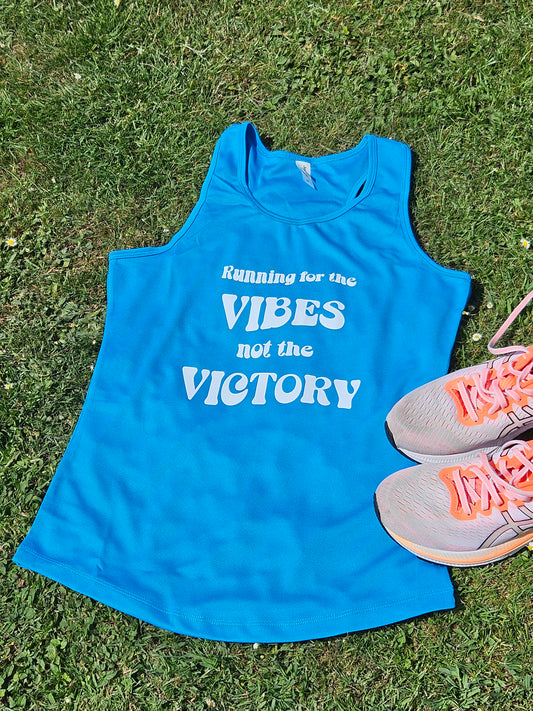 Vibes Not Victory Ladies Vest - Sapphire Blue
