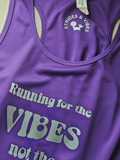 Vibes Not Victory Ladies Vest - Purple